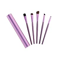 5pcs Mini Eye Makeup Brushes Set Portable Smudge Eyeshadow Eyeliner Eyebrow Brush Professional Travel Lip Make Up Brush Kit