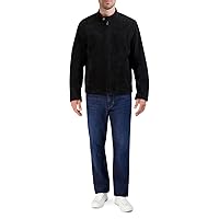 Cole Haan Mens Suede Moto Jacket