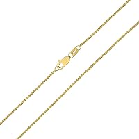 SZUL 10K Yellow Gold 1MM Wheat Chain with Lobster Clasp