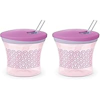 NUK Evolution Straw Cup, 8 Oz(Pack of 2) Colors may vary