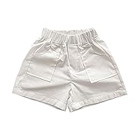 Toddler Boy Clothes Summer Casual Daily Shorts Pocket Casual Outwear Fashion for Children Clothing Size 8 Girls
