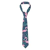 Flowers Print Necktie for Men Novelty Design Fashion Funny Neck Tie Cosplay 3.15