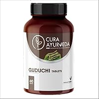 Guduchi 100% Natural Herbs Immunity Wellness Tablets | Digestion and Liver Health Support | Stress Relief and Immune System Booster - 60 Tablets