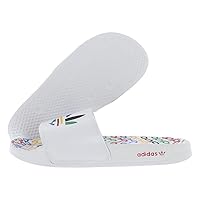 adidas Adilette Lite Boys Shoes Size 4, Color: White/Multi