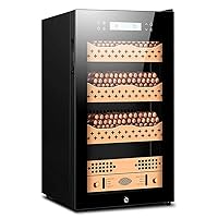 YANGPIN- Thermoelectric Cigar Cabinet, Wine Cabinet - Drug Cooler- Bar Refrigerator - countertop Wine - freestanding Refrigerator with LCD Digital Display BMZDXJG-3