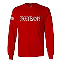 VICES AND VIRTUES Detroit 313 Michigan City Hip HOP Hipster Streetwear Long Sleeve Men's