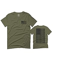 Vintage American Flag United States of America Military Army Marine us Navy USA for Men T Shirt
