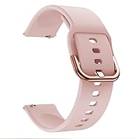 Bracelet Accessories WatchBand 22MM for Xiaomi Haylou Solar ls05 Smart Watch Soft Silicone Replacement Straps Wristband (Color : Pink, Size : 22mm)