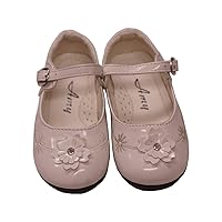 Girls Ballet Flat Shoes Mary Jane Cute Flora School Uniform Dress Shoes (Little Kid/Toddler)