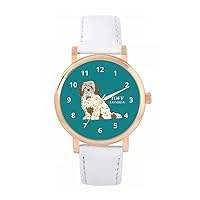 Beige Brown Cavachon Dog Watch