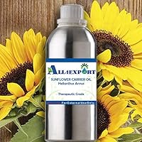Pure Sunflower Carrier Oil (Helianthus Annus) Premium and Natural Quality Oil (A4E_CAR_0023, 1150 ML)