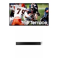 SAMSUNG 85-Inch Class Neo QLED 4K The Terrace Full Sun Outdoor Series, Ultra Bright Picture, IP56 (QN85LST9C, 2023 Model) w HW-LST70T 3.0ch The Terrace Outdoor Soundbar w/Dolby 5.1ch
