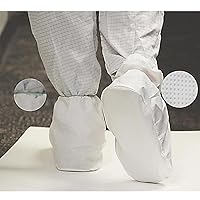 20A00C980PK, Polyethylene Non-Skid Shoe Cover, White, Size Medium, Pack of 50