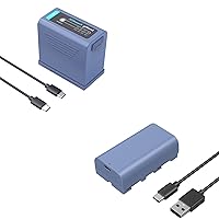 SMALLRIG Bundle NP-F970 USB-C Replacement Battery NP-F550 USB-C Replacement Battery