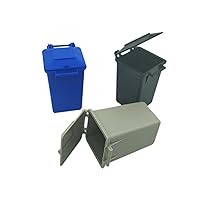 AITING Mini Trash Can Vehicle Toy Set - Kids Pretend Play Recycling ABS Truck Set
