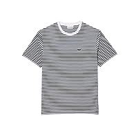 Lacoste Men's Short Sleeve Classic Fit Stripped Crew Neck Tee Shirt