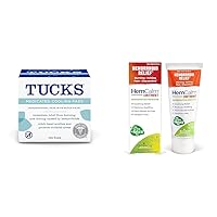TUCKS Medicated Cooling Pads 100 Count and Boiron Hemorrhoid Relief Ointment 1 oz Bundle
