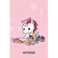 Unicorn Art Notebook- Cute Unicorn On Pink Glitter Effect Background, Large Blank Sketchbook For Girls 19: Notebook Planner - 6x9 inch Daily Planner ... Do List Notebook, Daily Organizer, 114 Pages