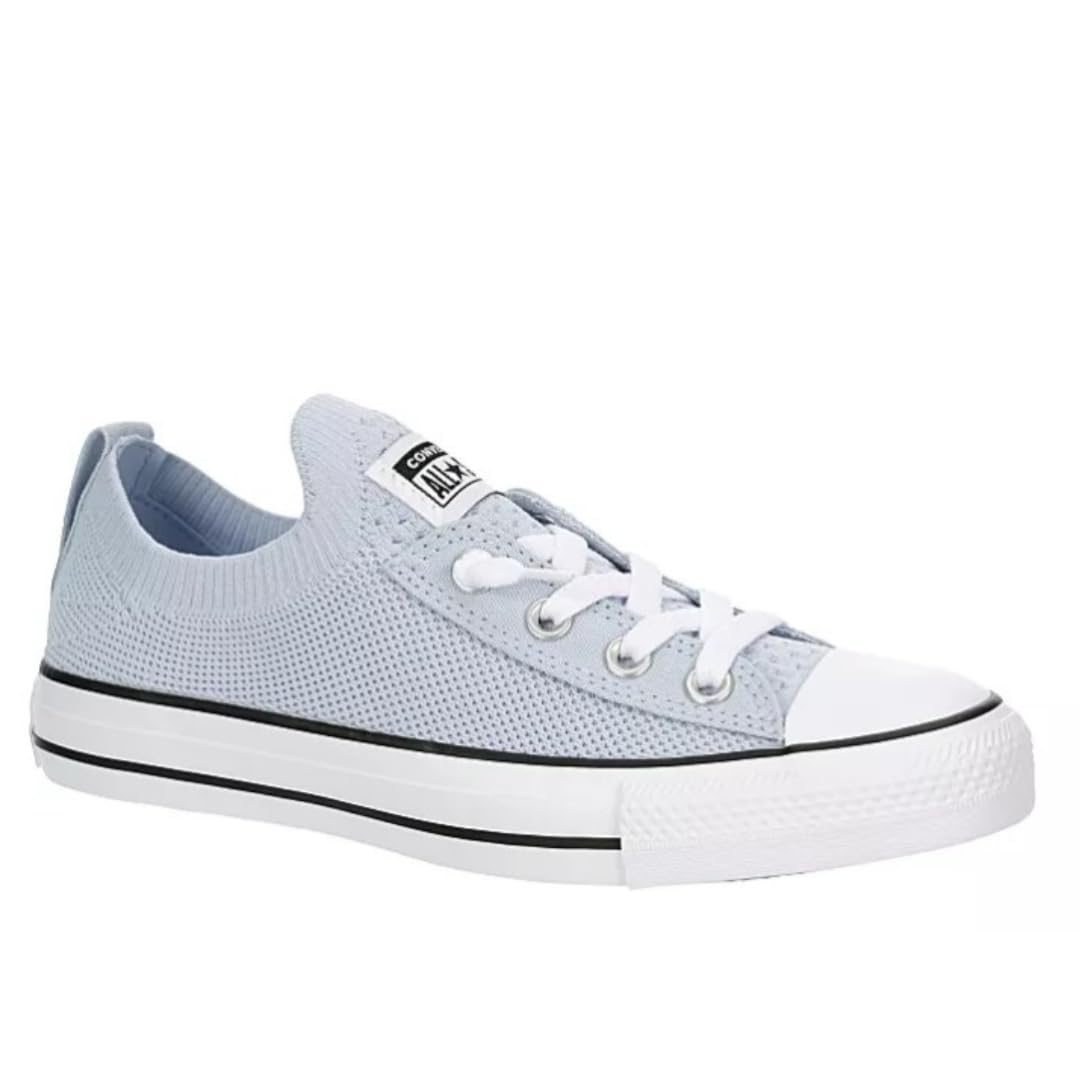 Converse Unisex Chuck Taylor All Star Shoreline Knit Sneaker - Lace up Closure Style - Light Blue White
