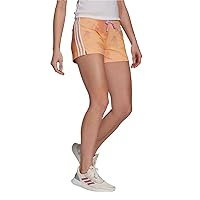 adidas Women's Essentials Summer Wash Shorts M Clear Lilac-Hazy Orange