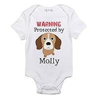 Personalized dog baby clothes Beagle baby gift (24 months)