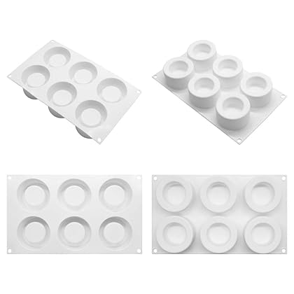 Pudding Cake Silicone Mold-Yawooya 6 Cavities Easter Candle Cup Cake Molds Mousse Baking Muffin Tart Utensil