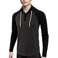 Men's Casual Classic Retro Slim Fit Workout Hiking Gym Lightweight Active Hoodie T Shirts