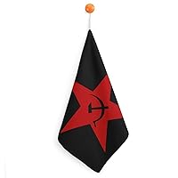 Communist USSR Cute Hand Towel Bath Kitchen Dish Cloths Soft Absorbent Towels with Hanging Loop 11