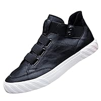 Men's Leather Sneakers Loafers Shoes Fashion Slip on Shoes