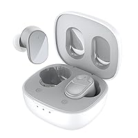 HTC True Wireless Earbuds 7 Bluetooth 5.3, in-Ear Headphones Noise Cancelling for Gaming, Exercising - 40ms Ultra Low Latency/22H Playtime/Game Modes/10mm Driver/Built-in Microphone -Gray