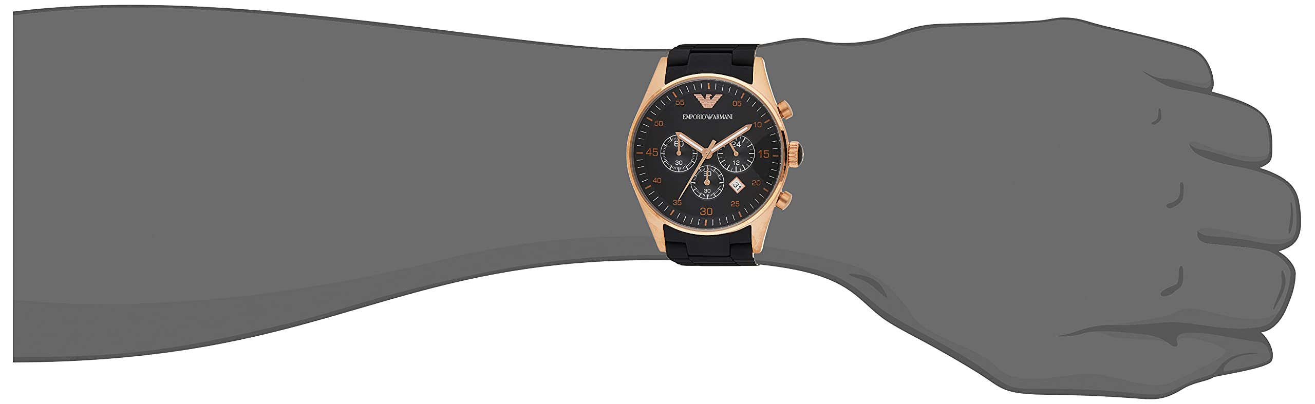 Emporio Armani Men's AR5905 Black Stainless Steel Watch