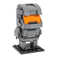 MOOXI-MOC Halo Master Chief Brick Mini Headz Building Set,Creative Cute Building Blocks Children Kit,Gifts for Kids(153pcs)