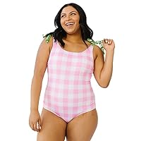 LIME RICKI Shoulder-Tie Women's One-Piece Bathing Suit Swim Suit for Women