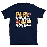 Papa is My Name Grilling is My Game BBQ Grill T-Shirt