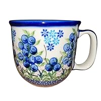 Polish Pottery Blueberry 10 ounce Viking Mug