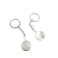 100 PCS Arts Crafts Fashion Jewelry Making Findings Key Ring Chains Tags Clasps Keyring Keychain T6HV9A Fried Eggs Omelette Pan