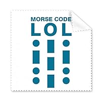Morse Code Laughter Line Expressions Cleaning Cloth Phone Screen Glasses Cleaner 5pcs