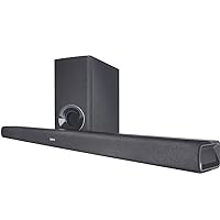 Denon DHT-S316 Home Theater Soundbar System with Wireless Subwoofer | Virtual Surround Sound Technology | Wall-Mountable | Bluetooth Compatibility | Smart & Slim-Profile | Black
