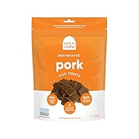 Open Farm Dehydrated Pork Grain Free Dog Treats, Humanely Raised Pork Recipe with Natural Simple Ingredients and No Artificial Flavors or Preservatives, 4.5 oz