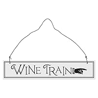Epic Products Wine Train Hanging Sign, Multicolor