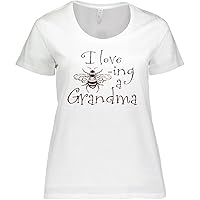 inktastic I Love Bee-ing a Grandma Women's Plus Size T-Shirt