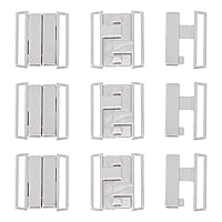 SUPERFINDINGS 10 Pairs Bra Clasp Replacement Part Zinc Silver Alloy Bikini Clips Lingerie Front Closure Bra Buckle Bikini Hook Closure Bra Safe Lock Front Closing for Bra Making Lingerie Sewing