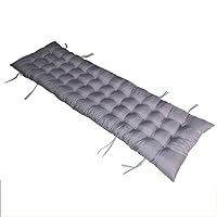 Bench Seat Cushion,Rocking Chair Cushion Omega Solid Color Thicken Chair pad Jumbo Soft Tatami Non Slip for Outdoor Indoor Winter-Gray 48x175cm(19x69inch)