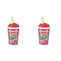 Lip Smacker Coca Cola Collection, lip balm for kids - Strawberry Fanta Strawberry, beverage cup (Pack of 2)