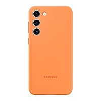 SAMSUNG Galaxy S23+ Plus Silicone Phone Case, Protective Cover w/ Color Variety, Smooth Grip, Soft and Sleek Design, US Version, EF-PS916TOEGUS, Orange