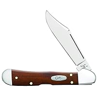 Case WR XX Pocket Knife Chestnut Smooth Bone Mini Copperlock Item #28704 - (61749L SS) - Length Closed: 3 5/8 Inches