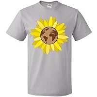inktastic Earth Day Planet Earth in a Sunflower T-Shirt