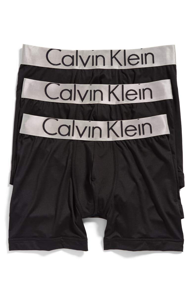 Calvin Klein Men's Steel Micro 3-Pack Boxer Briefs