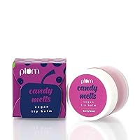 Plum Candy Melts Vegan Lip Balm | Berry Feast | With Natural Uv Protection, Ultra Moisturization & Added Shine For Lips | 100% Cruelty Free | Valentine'S Day Gift (12 G (Pack Of 1) Berry Feast)