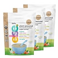 Else Nutrition Baby Cereal Stage 1 for 6 months+, Plant Protein, Organic, Whole foods, Vitamins and Minerals (Original, 3 Pack)